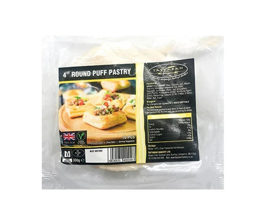 TAYB ROUND PUFF PASTRY 4"300G - Kashmir Watan Foodstores