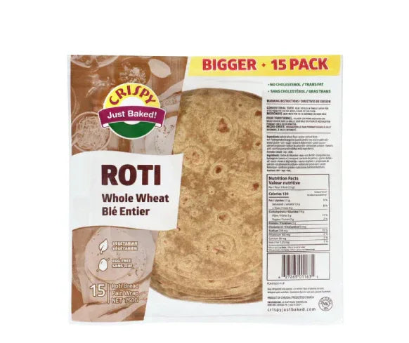 CRISPY ROTI W/WHEAT 15PCS 750G - Kashmir Watan Foodstores