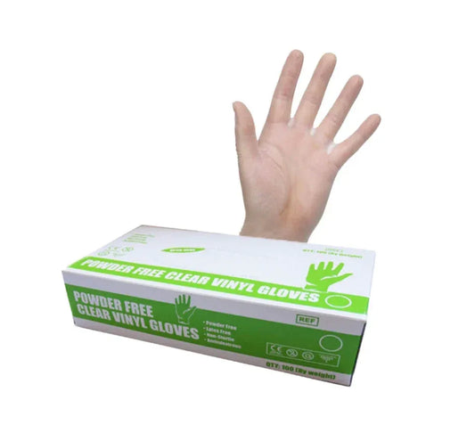SAFECARE POWDER FREE VINYLE GLOVES SMALL - Kashmir Watan Foodstores