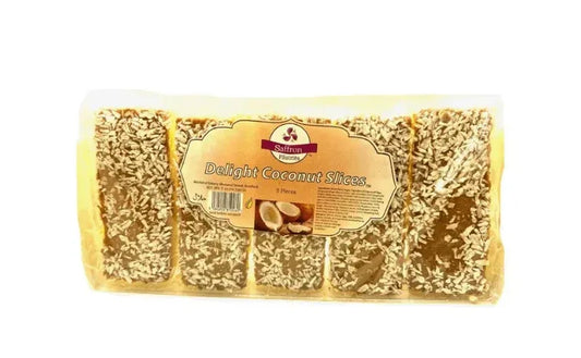 SAFFRON COCONUT SLICE 5PK - Kashmir Watan Foodstores