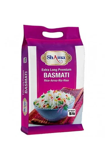 SHAMA XL BASMATI RICE 5KG - Kashmir Watan Foodstores