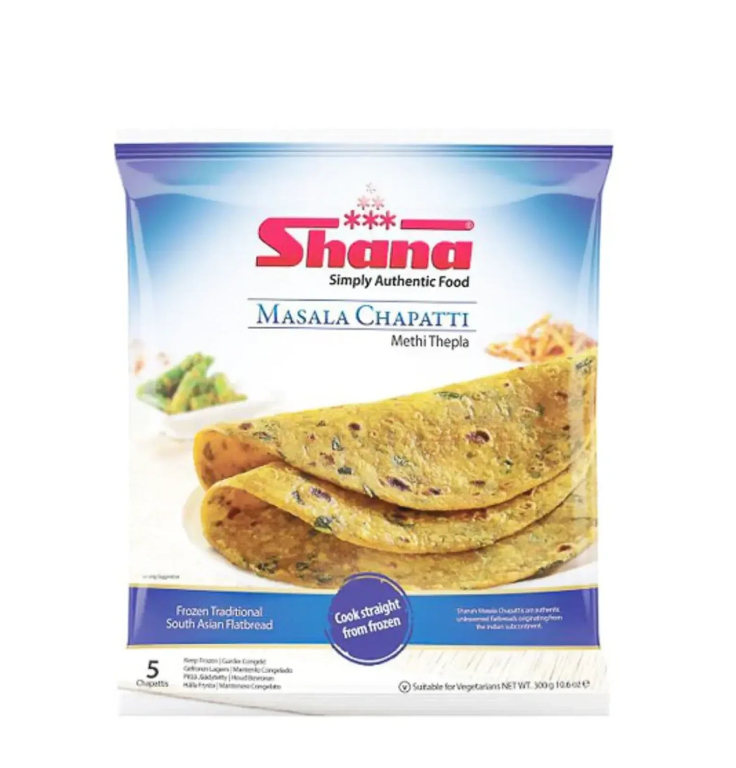 SHANA MASALA CHAPATI METHI THEPLA 5PK - Kashmir Watan Foodstores