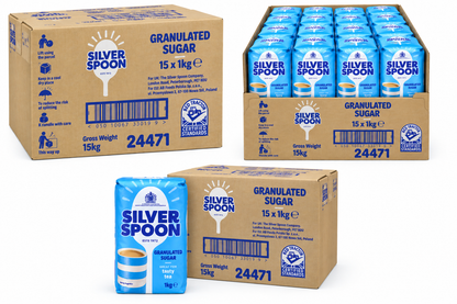 SILVER SPOON GARNULATED SUGAR 15X1KG