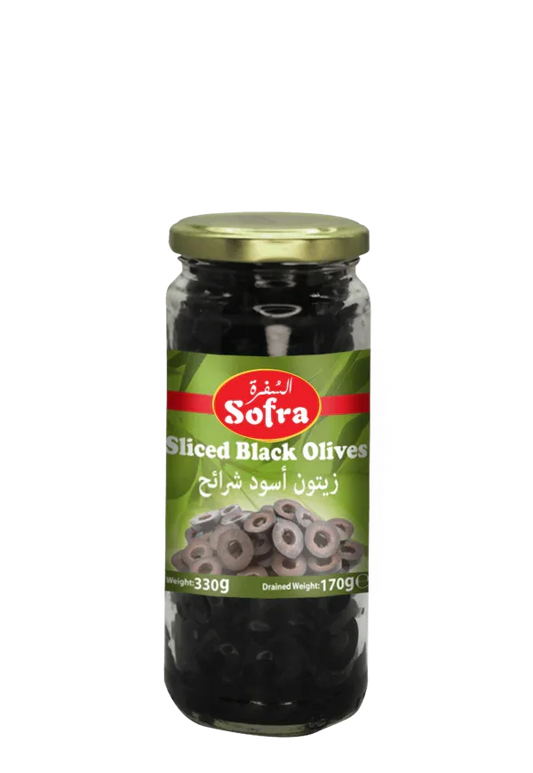 SOFRA SLICED BLACK OLIVES 330G - Kashmir Watan Foodstores