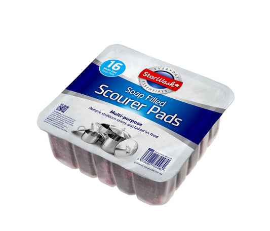 STARWASH SOAP FILLED SCOURER PADS 16PK - Kashmir Watan Foodstores