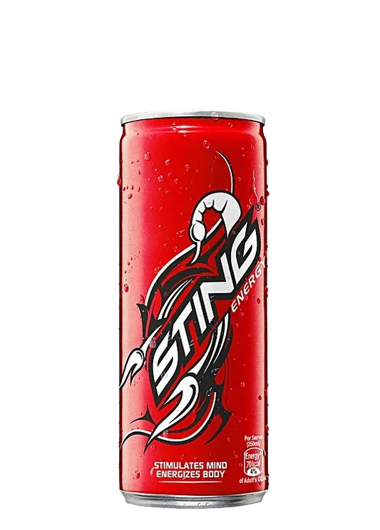 STING RED CAN 250ML - Kashmir Watan Foodstores
