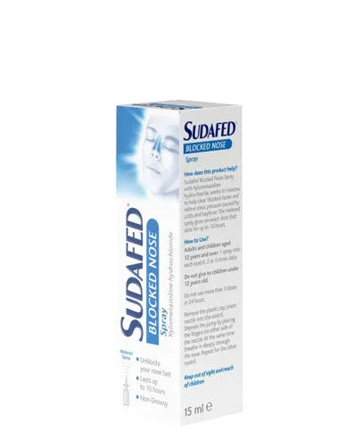 SUDAFED BLOCKED NOSE SPRAY 15ML - Kashmir Watan Foodstores
