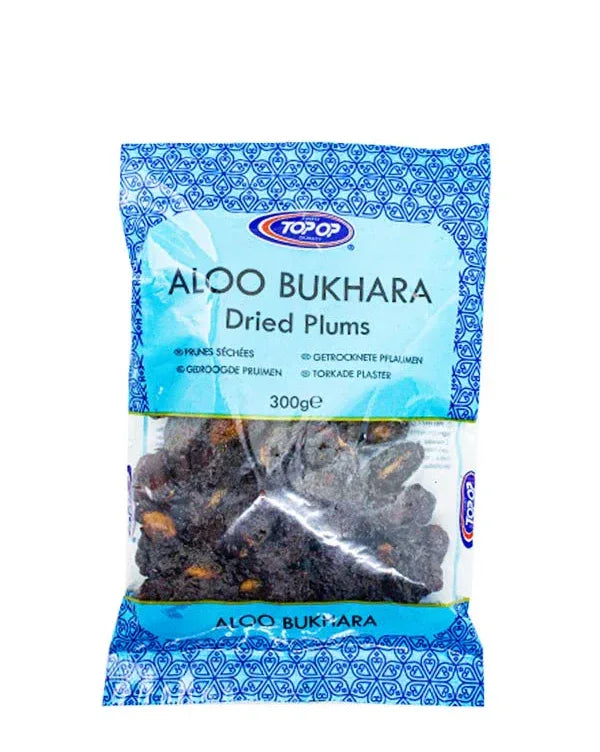 TOP OP ALOO BUKHARA DRY PLUM 300G - Kashmir Watan Foodstores