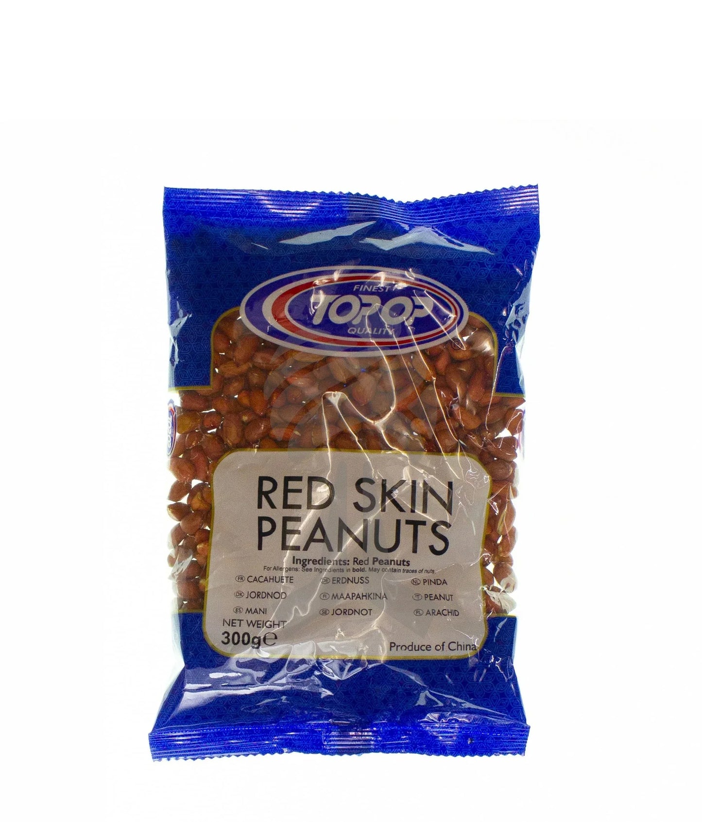 TOP OP PEANUTS RED SKIN 300G - Kashmir Watan Foodstores