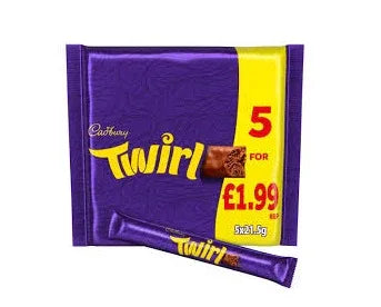 TWIRL CHOCOLATE BAR 5'S - Kashmir Watan Foodstores