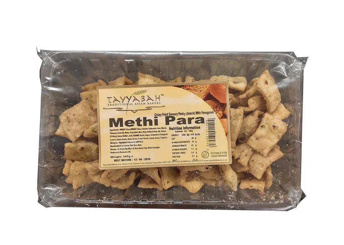TAYYABAH METHI PARA 200G - Kashmir Watan Foodstores