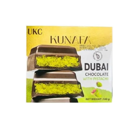 KUNAFA DUBAI CHOCOLATE WITH PISTACHIO 100G - Kashmir Watan Foodstores