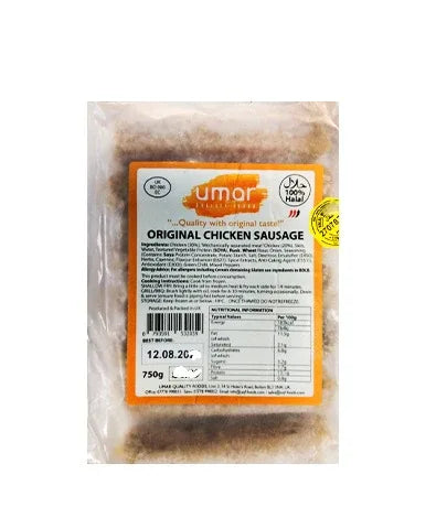 UMAR CHICKEN SAUSAGE 750g PM £5.99 - Kashmir Watan Foodstores