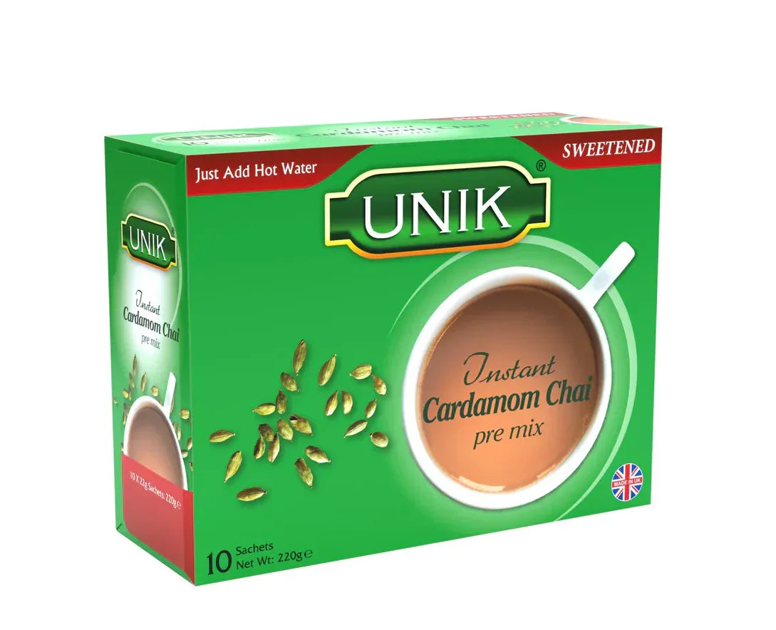 UNIK CARDAMOM CHAI PRE MIX 220G 10SACHET - Kashmir Watan Foodstores