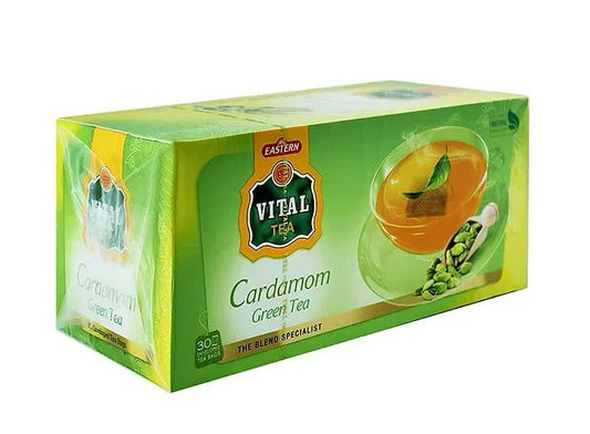 VITAL CARDAMOM GREEN TEA 30TEA BAGS PM 99P - Kashmir Watan Foodstores