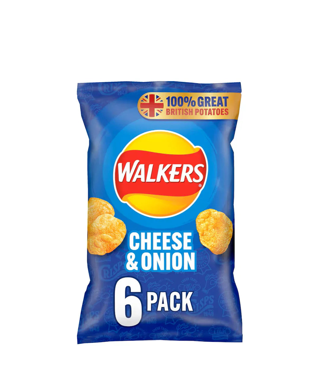 WALKERS CHEESE & ONION 6PK - Kashmir Watan Foodstores