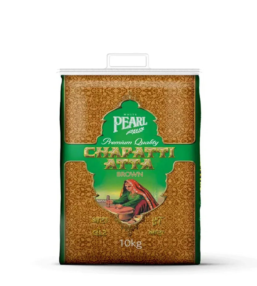 BROWN ATTA 10KG (WHITE PEARL) - Kashmir Watan Foodstores