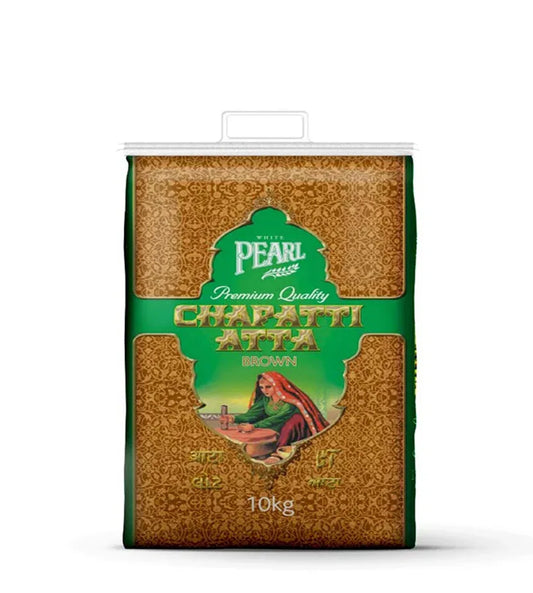 BROWN ATTA 10KG (WHITE PEARL) - Kashmir Watan Foodstores