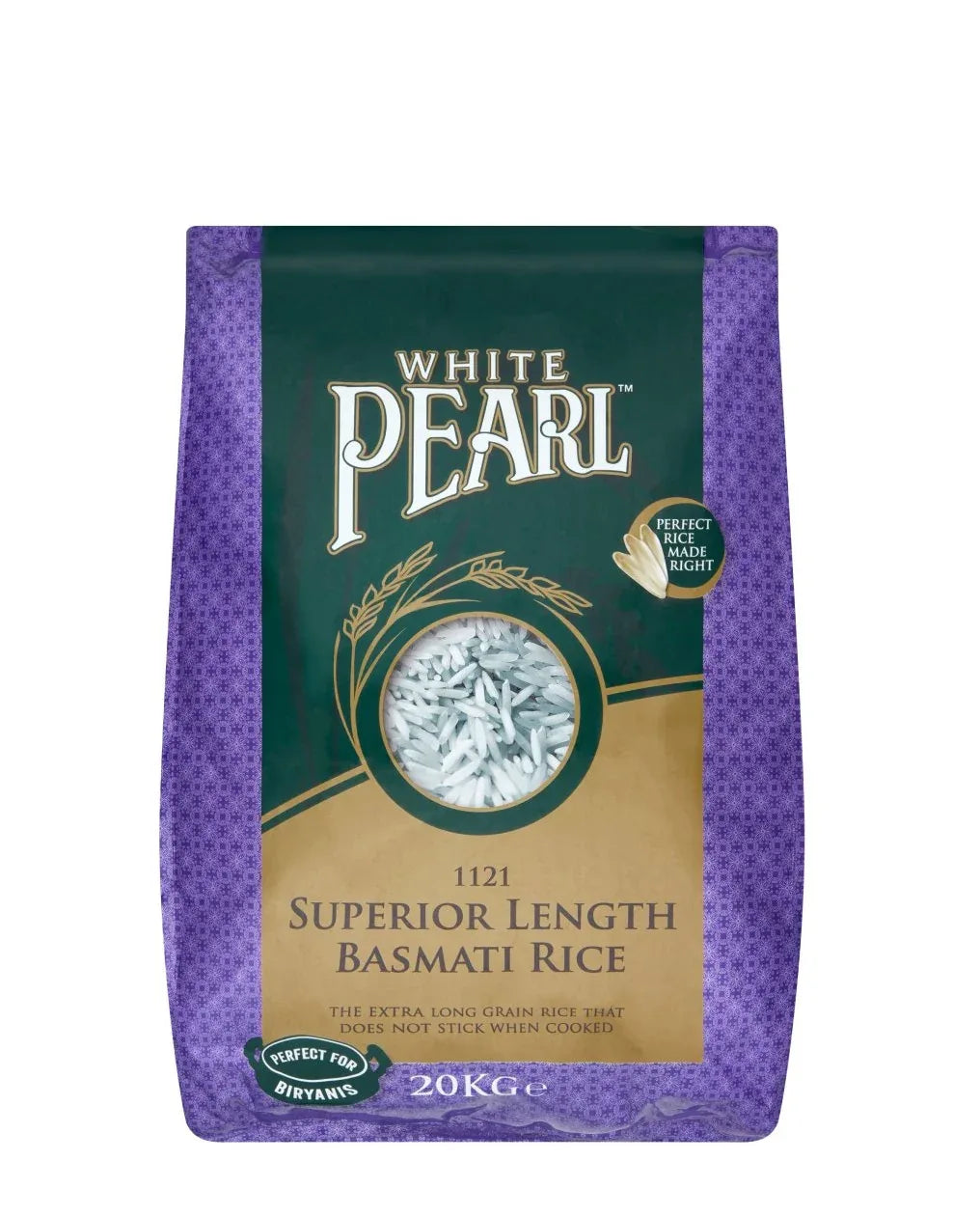 W/PEARL BASMATI 1121 RICE 20KG - Kashmir Watan Foodstores