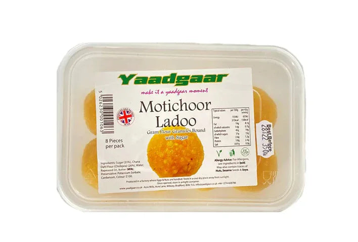 YAADGAAR MOTICHOOR LADOO 8pcs - Kashmir Watan Foodstores