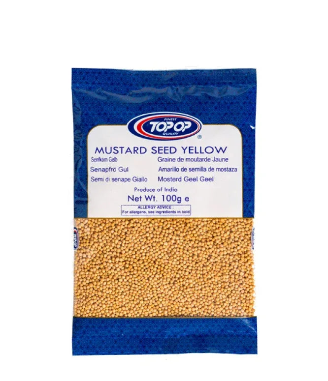 YELLOW MUSTARD SEEDS 100g (TOP OP) - Kashmir Watan Foodstores