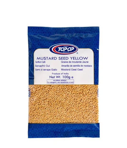 YELLOW MUSTARD SEEDS 100g (TOP OP) - Kashmir Watan Foodstores