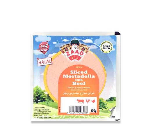 ZAAD SLICED MIRTADELLA W/BEEF 200G - Kashmir Watan Foodstores