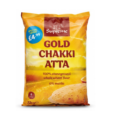 SQ GOLD CHAKKI ATTA 5KG PM£4.99