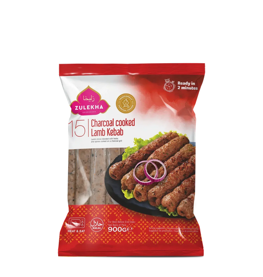 ZULEKHA CHARCOAL LAMB KEBAB 15- 900G - Kashmir Watan Foodstores