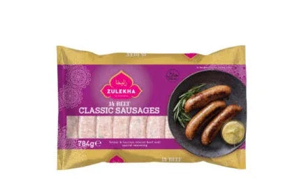 ZULEKHA CLASSIC14 BEEF SAUSAGE 784G - Kashmir Watan Foodstores