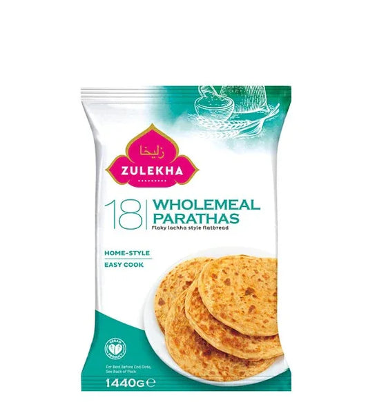 ZULEKHA W/MEAL FAMILY PARATHA 6X1.44kg BOX - Kashmir Watan Foodstores