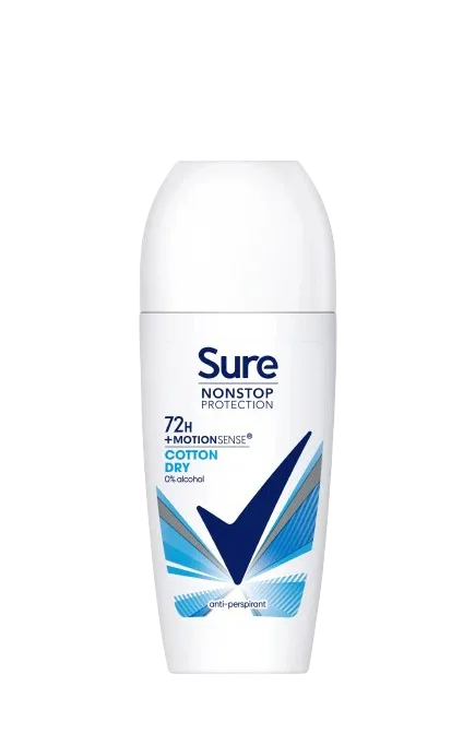 SURE ROLL ON DEODRANT COTTON DRY 50ML - Kashmir Watan Foodstores