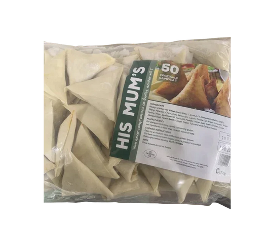 HIS MUM VEG SAMOSA 50'S-1500G - Kashmir Watan Foodstores