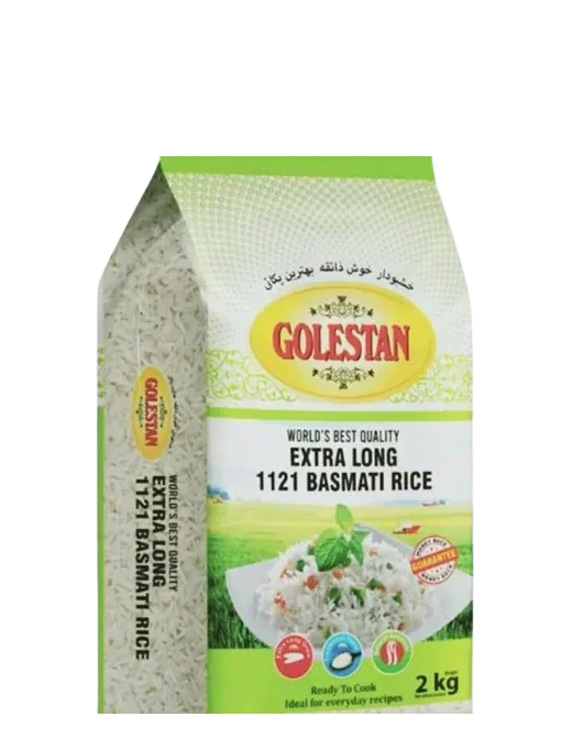 GOLESTAN EXTRA LONG BASMATI 2KG - Kashmir Watan Foodstores
