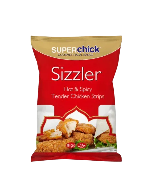 HOT & SPICY TENDER CHICKEN STRIPS 1KG (SIZZLER) - Kashmir Watan Foodstores