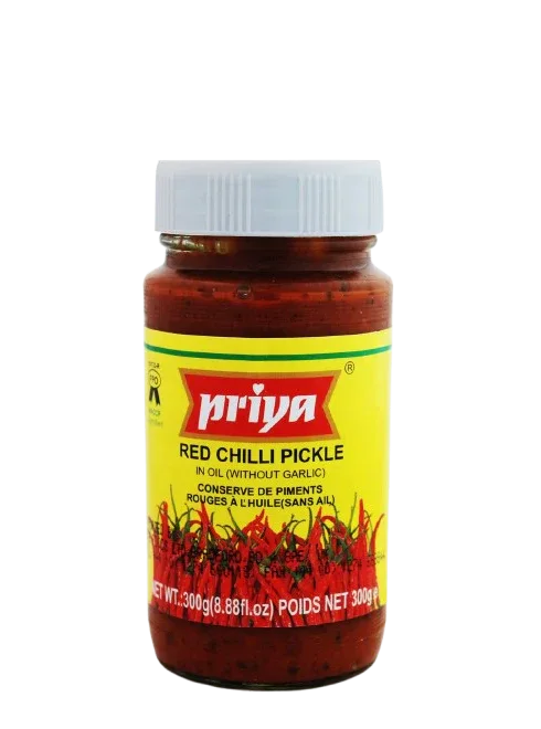 PRIYA RED CHILLI PICKLE 300G - Kashmir Watan Foodstores