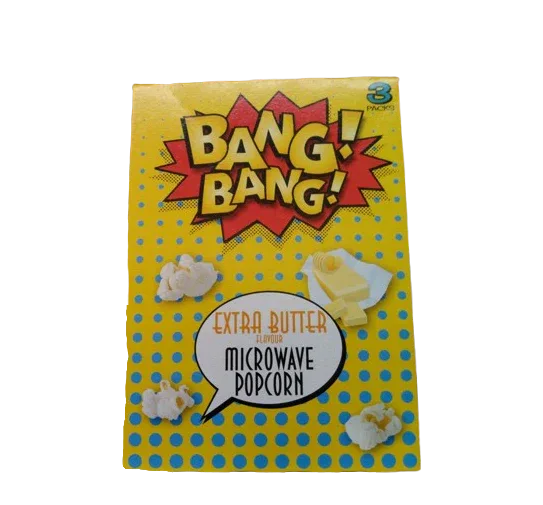 BANG BANG EXTRA BUTTER POPCORN 3PK - Kashmir Watan Foodstores