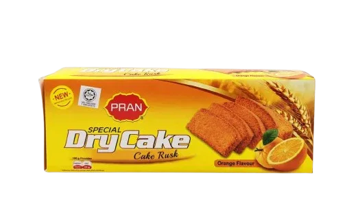 PRAN DRY CAKE RUSK ORANGE 300G - Kashmir Watan Foodstores