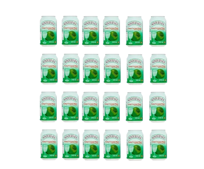 WONDERFARM COCONUT WATER 24X330ML - Kashmir Watan Foodstores