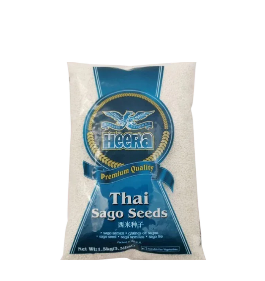 HEERA THAI SAGO SEEDS SMALL 1.5KG - Kashmir Watan Foodstores