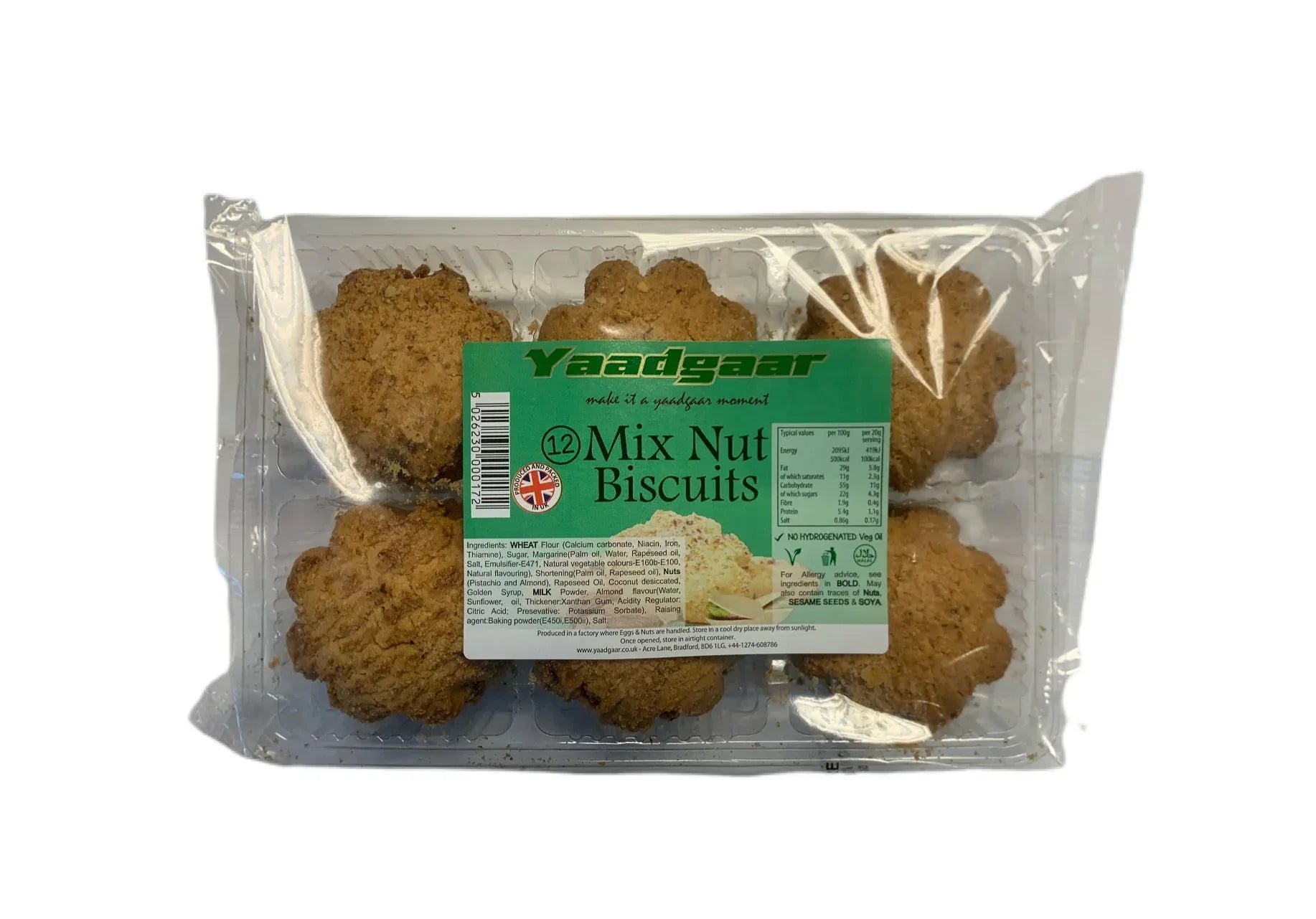 YAADGAAR MIX NUT BISCUITS 12PCS - Kashmir Watan Foodstores