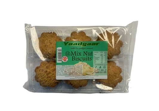 YAADGAAR MIX NUT BISCUITS 12PCS - Kashmir Watan Foodstores