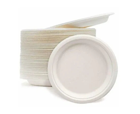 PARTY WORLD BIODEGRADABLE 9" PLATES 50PK - Kashmir Watan Foodstores