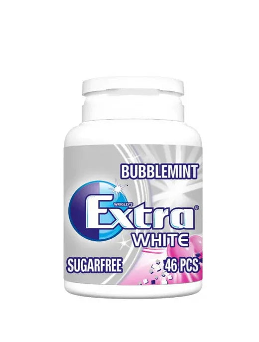 EXTRA WHITE BUBBLEMNT 46PCS PM£2.50 - Kashmir Watan Foodstores