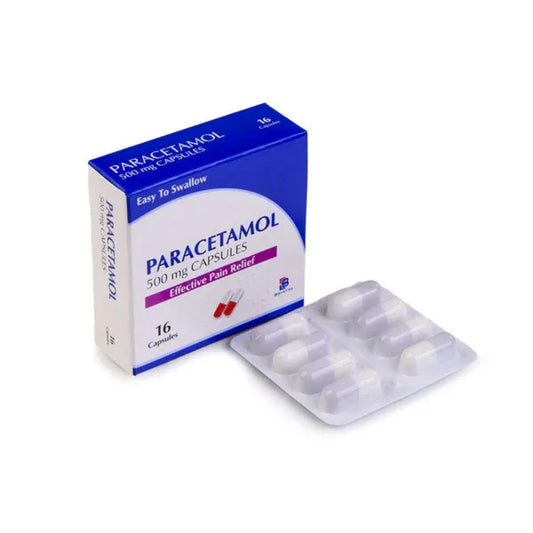 PARACETAMOL CAPSULES 16'S - Kashmir Watan Foodstores